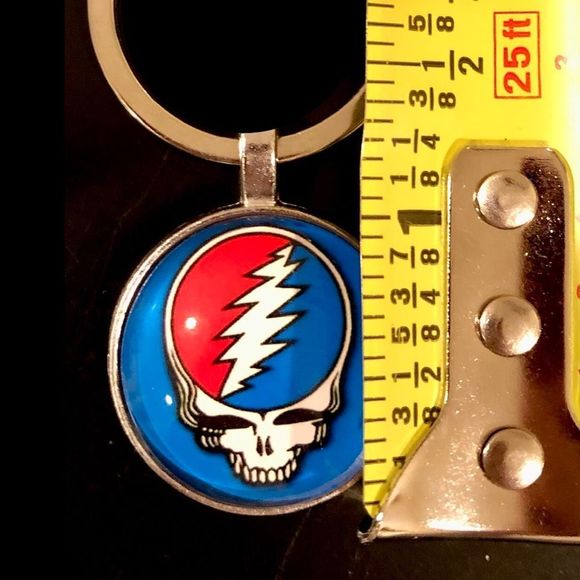 SOLD BUYITWHENFOUND Custom Grateful Dead Keychains SKULL STEAL YOUR FACE - Picture 3 of 6